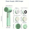 Facial Cleansing Brush, Face Scrub For Cleansing, Removing & Exfoliating - Image 3